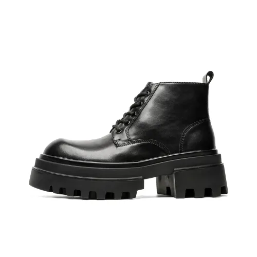 Chi Wolf Короткий MID Голень Мартин Boot Мужской Черный