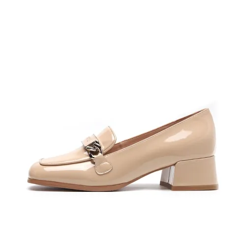 SATCHI Квадратный каблук Высокие каблуки Женские Nude