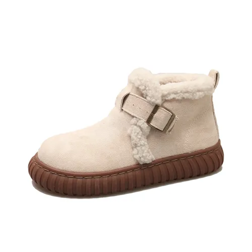 EEueeczs Термический Увеличение Высоты Водонепроницаемый Противоскользящий Короткие Снежные Ботинки Женские