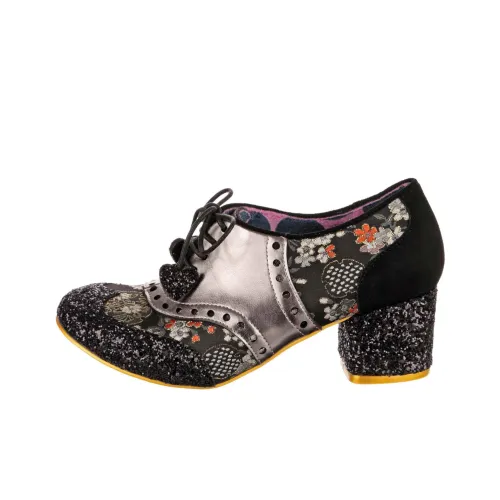 IRREGULAR CHOICE Высокие каблуки Черно-серебро Женские