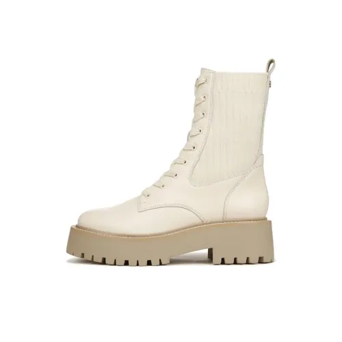 SAM EDELMAN Короткий ботинок Martin каблук 5 см женский цвет слоновая кость