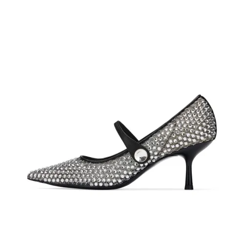 73Hours Ромб Sea Узкий каблук Высокие каблуки 7 см Женские Серебристый Черный