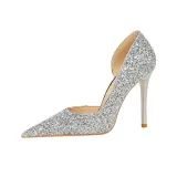 Серебряный [Высота каблука 10,5 см]