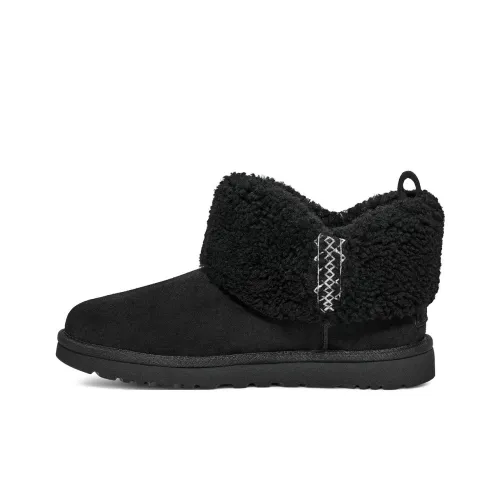 UGG Термостойкие противоскользящие короткие снегоботинки женские черные