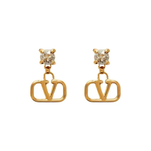 Valentino Металлические Серьги Золотые Женские