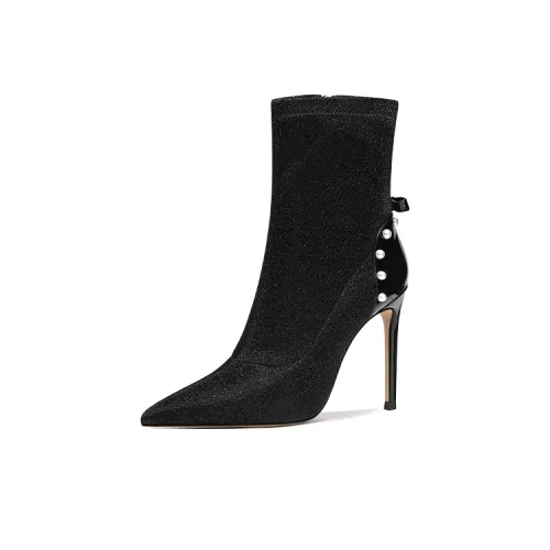 Lily Wei Ботильоны 10 см Женские Черные