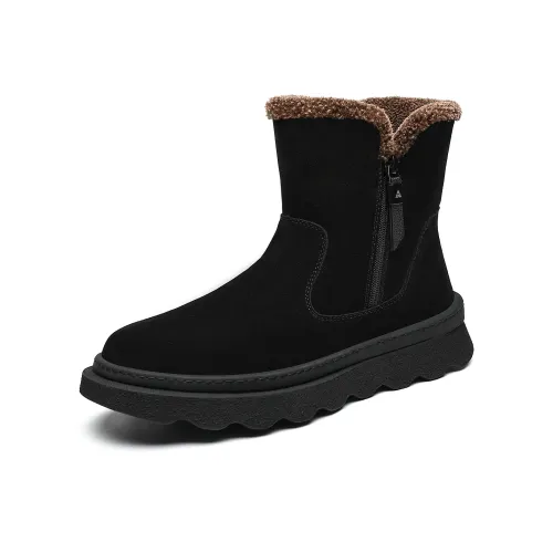 CHINT Колено Высокие Сноубутсы Мужские Черные