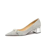 Серебряный [Квадратный каблук]