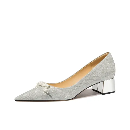 Lily Wei Квадратный каблук Высокие каблуки 3,5 см Женские