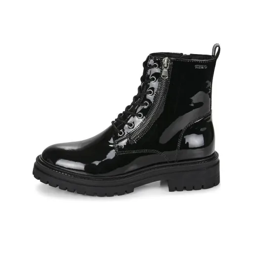 GEOX Короткий Мартин Ботин Женские Черный