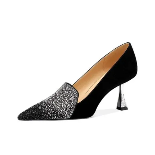 JESSICA SOPHIA Узкий каблук Высокие каблуки 7 см Женские Черный