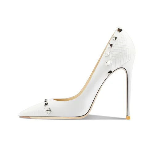 Suyymakk Узкий каблук Высокие каблуки Женские Белые