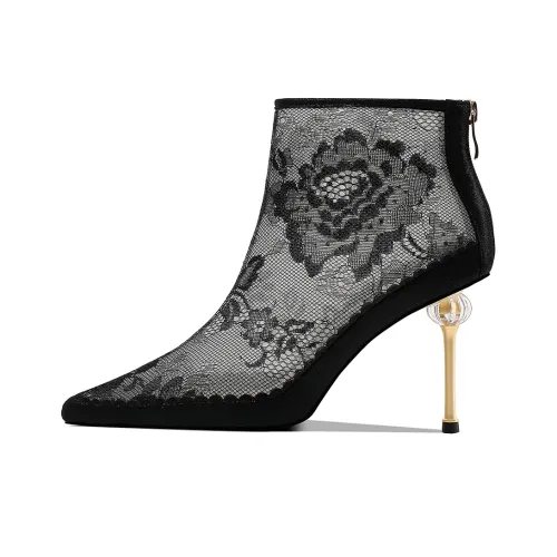 HAOYASENNU Ботильоны 9 см Женские Черные