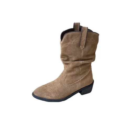 Ботильоны Mooreyu Atelier Женские Коричневые