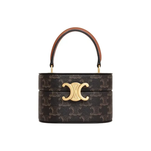 CELINE Triomphe Холст Сумка Женская Коричневая