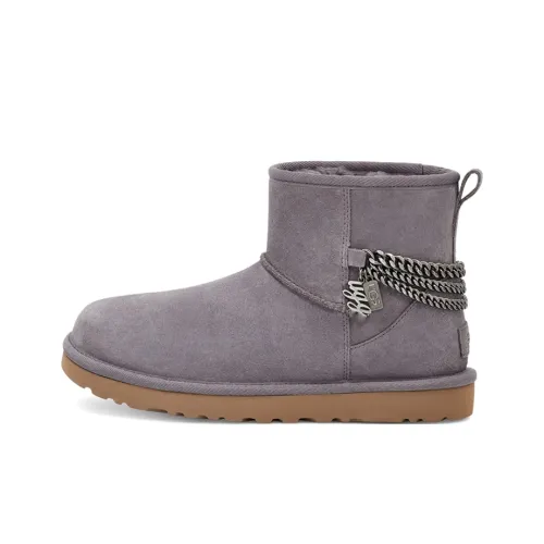 UGG CLASSIC MINI Термический Устойчивый к истиранию Низ Резистентный Короткий MID Голень Сноубутсы Женские Фиолетово-серый
