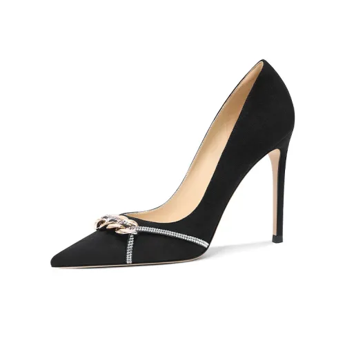 Lily Wei Red Carpet Invitation Узкий каблук Высокие каблуки 10 см Женские Черный