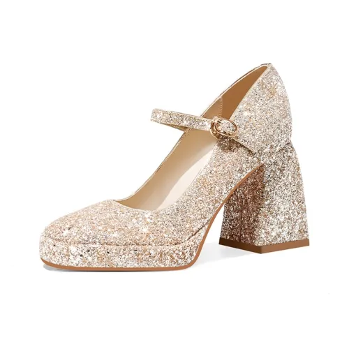 MEIAI Высокие каблуки Золотой 9,5 см Женские