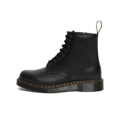 Dr.Martens 1460 Классический Мягкая кожа Боковая молния 8 отверстий 15,5 см Мартин ботинок Унисекс Черный