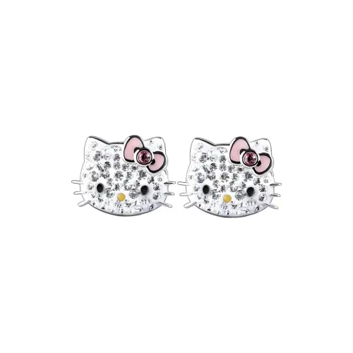 Swarovski Хелло Китти Кристальные Серьги-гвоздики Женские