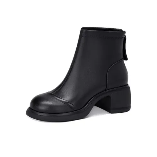 JESSICA SOPHIA Эластичные облегающие ботинки на каблуке 5 см женские