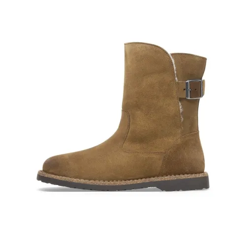 Ботильоны Birkenstock Uppsala Shearling женские цвет чайный коричневый узкая версия