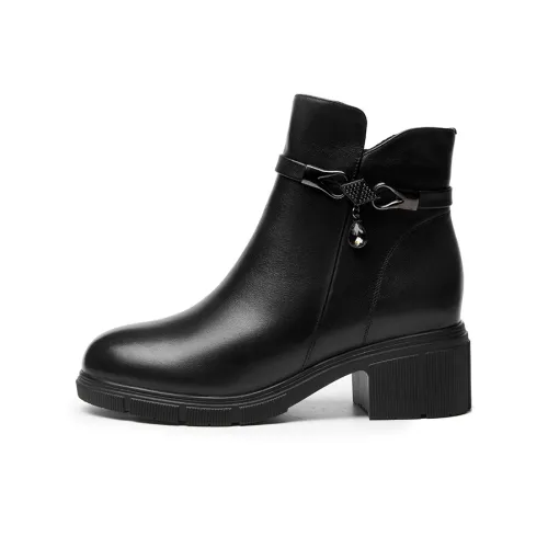 AOKANG Ботильоны Женские Черные