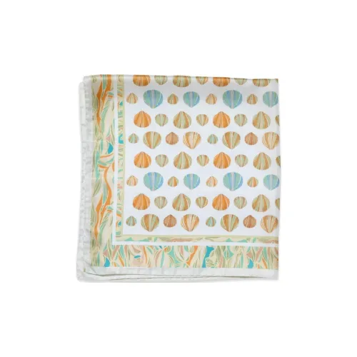 Jennifer Behr Шелковые шарфы Женские Белый