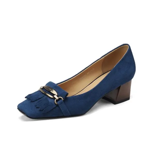 F·LOVES·f Квадратный каблук Высокие каблуки 4,5 см Женские Синий