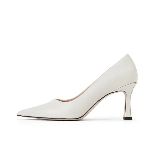 CHARLES KEITH Узкий каблук Высокие каблуки 8 см Женские Мел белый Черный