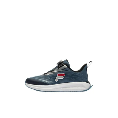 FILA KIDS Противоскользящий амортизация устойчивый к истиранию дышащий низкий верх детская беговая обувь корона синий детский