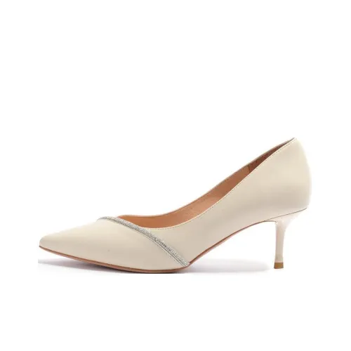 STEVE MADDEN Узкий каблук высокий каблук 6 см женский бежевый