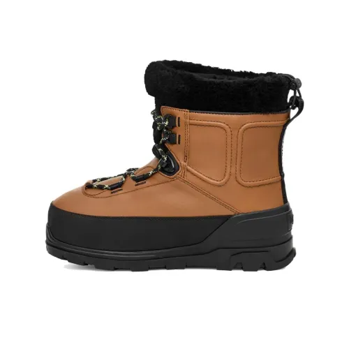 UGG Термостойкие Водонепроницаемые Crew Снежные Ботинки Унисекс Коричневый