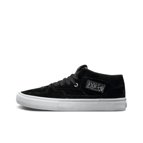 Vans Half Cab Амортизация Износостойкие Низкие Кроссовки для Скейтбординга Мужские Черные