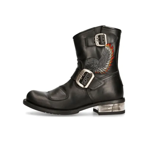 NEW ROCK Ботильоны Мужские Черные