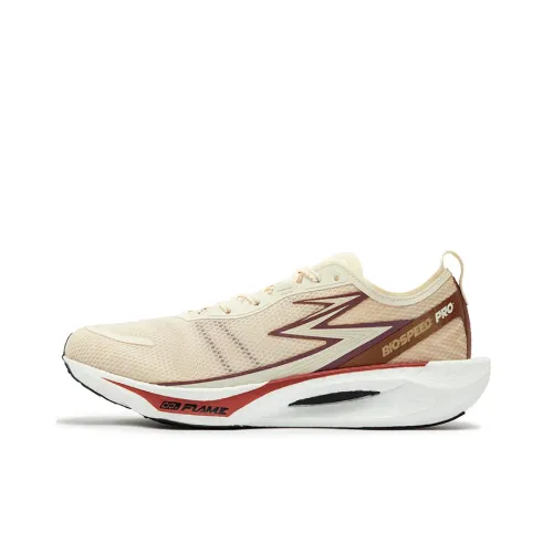 361° Амортизирующие подошвы Устойчивые к истиранию Низкий топ Беговые кроссовки Унисекс Бежевый Коричневый