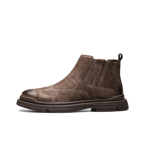 Captain Illy Короткий Челси Мужской Коричневый