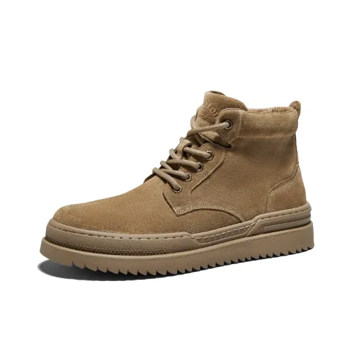 Hautton Короткий MID Голень Мартин Boot Мужской Хаки