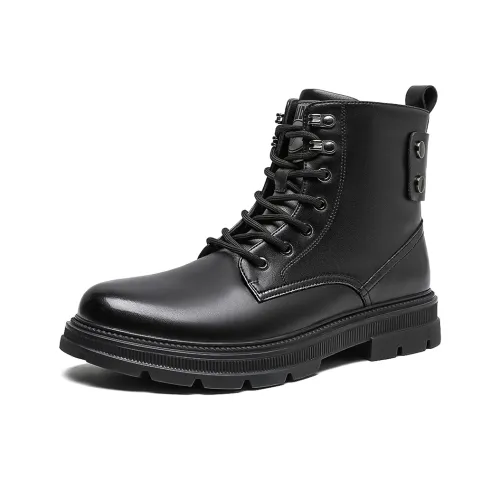 TRUMPPIPE Короткий Мартин Ботин Мужской Черный