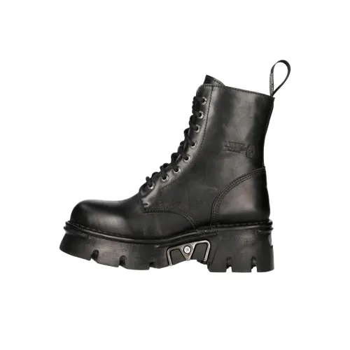 NEW ROCK Короткий ботинок Martin 6 см унисекс черный