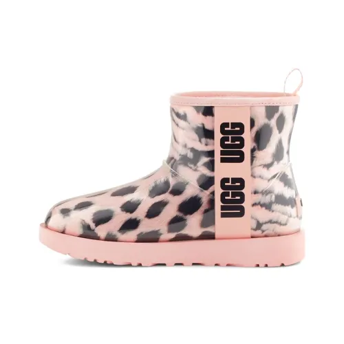 UGG CLASSIC CLEAR MINI Термический Износостойкий Покрытие Противоскользящий Короткий Снегокат Женские Розовый