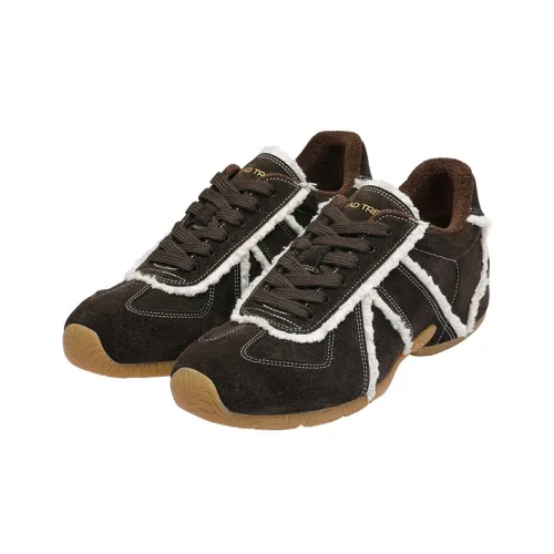 BREAD TREE Удобный противоскользящий и устойчивый к истиранию низкий топ Немецкие армейские кроссовки Какао-коричневый