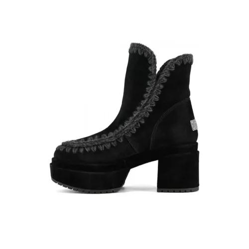 MOU Ботильоны Черные Женские