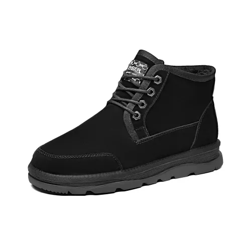 Kaiser Теплоизоляционный Устойчивый к истиранию Амортизирующий Покрытие Короткие Снежные Ботинки Мужские Черные
