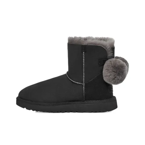 UGG Короткие Снежные Ботинки Женские Черные