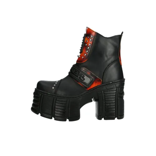 NEW ROCK Ботильоны 12 см Женские Черные