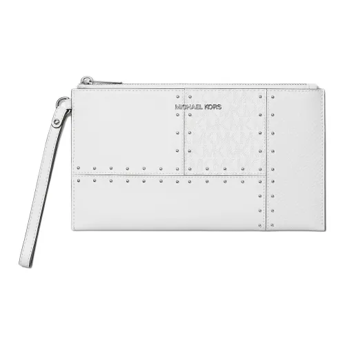 MICHAEL KORS Jet Set Travel Полиуретан Клатч Большой Женская Белый