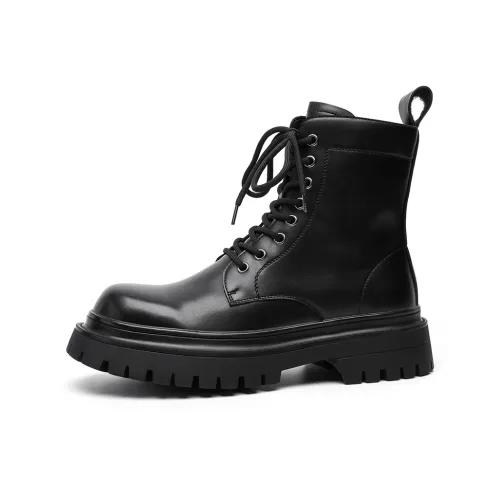 SHUPATE Короткий Мартин Ботин Мужской Черный