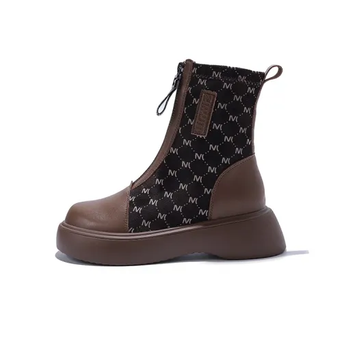 Junjali Короткий Мартин Ботинок 5CM Женские