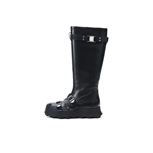 R'AZZURRO Женские высокие сапоги на молнии черные